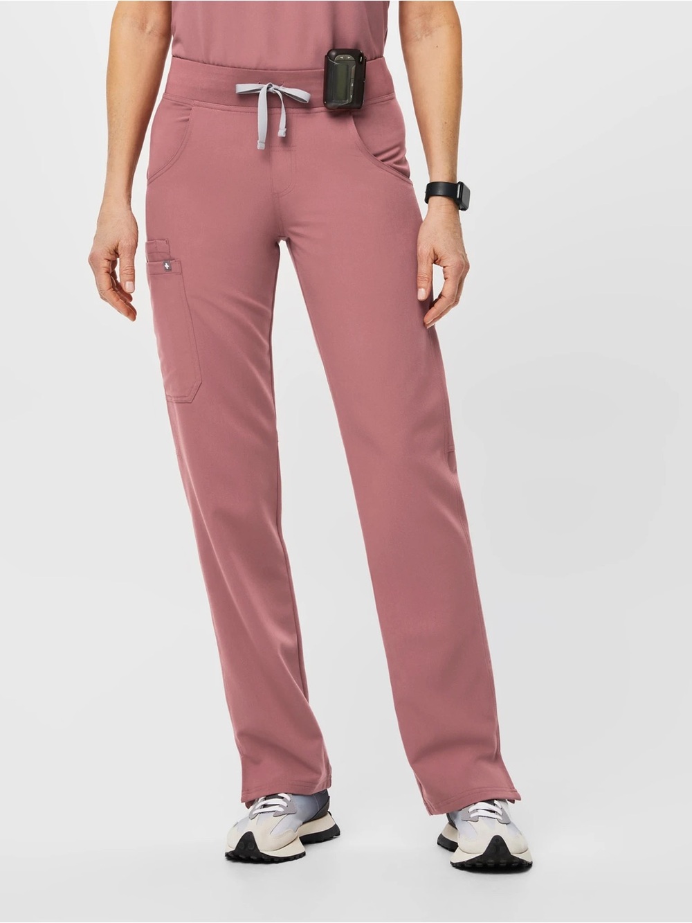 FIGS Kade Women’s Scrub Pants Dusty Rose Mauve Straight Leg size xs